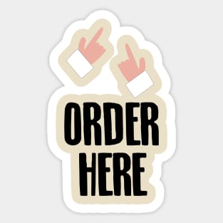 Order here Sticker